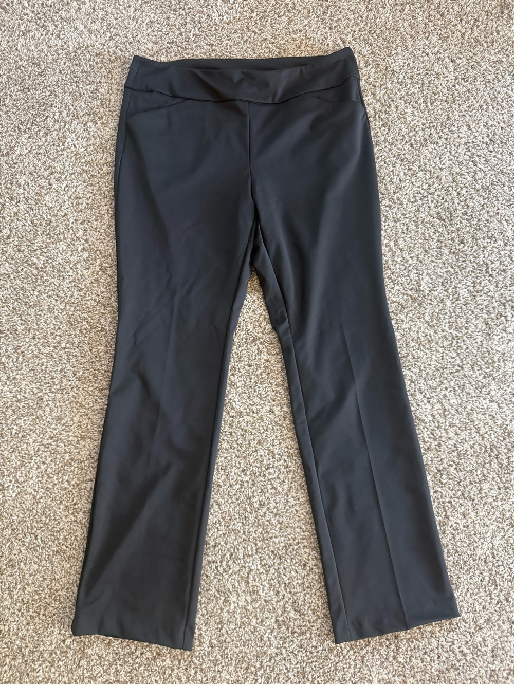 Women’s Tribal Black Office Career Wear Stretchy Straight Leg Pants